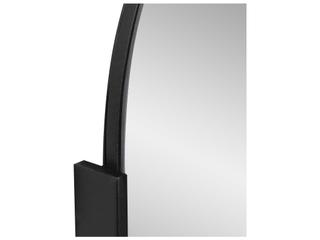 Howard Elliott Hudson Black Oval Wall Mirror