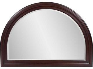 George Chocolate Arched Wall Mirror with 1-Inch Bevel