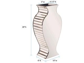 Howard Elliott Rounded Mirrored Vase