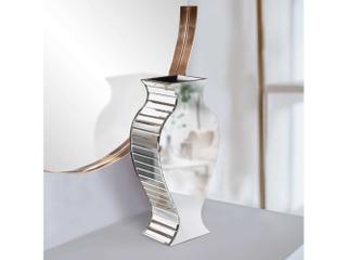 Howard Elliott Rounded Mirrored Vase