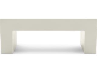 Vignelli Small Bench Indoor Outdoor White