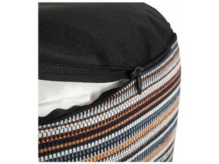 Howard Elliott Outdoor Captiva Blue Navy Polypropylene Ottoman