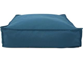 Howard Elliott Outdoor Seascape Turquoise Fabric Cushion Ottoman