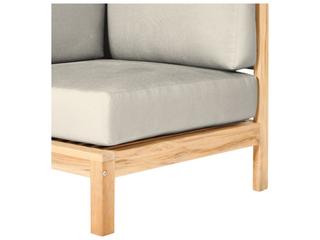 HiTeak Soho Wood Canvas Teak Cushion Lounge Chair