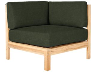 HiTeak Soho Wood Jungle Teak Cushion Lounge Chair