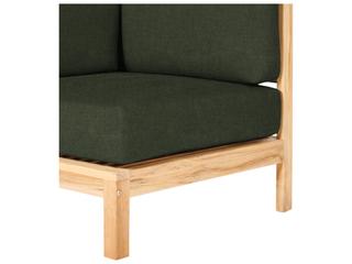 HiTeak Soho Wood Jungle Teak Cushion Lounge Chair
