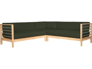 HiTeak Soho Wood Jungle Teak Cushion Lounge Chair
