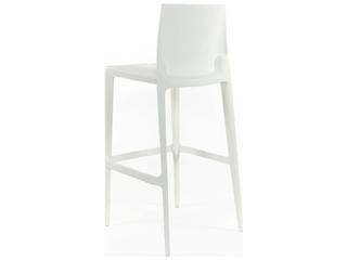 Heller Outdoor Bellini Light Grey Polypropylene Bar Stool - Pack of 2