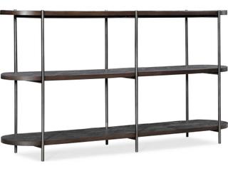 Hooker Furniture Commerce And Market Oval Dark Wood Console Table