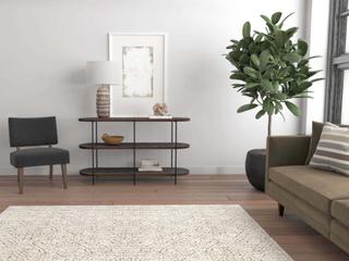 Hooker Furniture Commerce And Market Oval Dark Wood Console Table