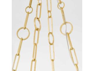 Hudson Valley Kirby 1-Light Aged Brass White LED Round Chandelier