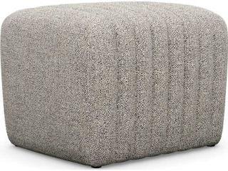 Channel Rock Gray Upholstered Ottoman