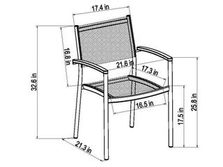 International Home Miami Amazonia Fontana 4 Piece Sling Patio Bar Stool Set
