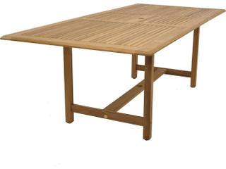 International Home Miami Amazonia Teak Nine Piece Extendable Rectangular Newcastle Outdoor Dining Set