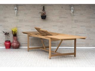 International Home Miami Amazonia Wood Resin Brown 13 Piece Rectangular Outdoor Patio Dining Set