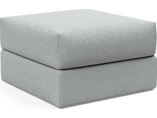 Cornila Gray Upholstered Ottoman