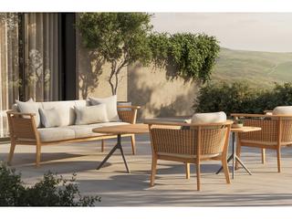 Jensen Outdoor Soleo Sofa/ Tawny Brown