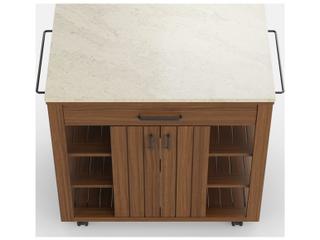 Jensen Outdoor Furniture Foundations Ipe IPEFoundations IPE Sage Serving Buffet with Quartz Top/ Silica