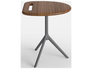 Jensen Outdoor Furniture Foundations IPE Arc 16" Side Table with LPE Top/ Slate