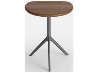 Jensen Outdoor Furniture Foundations IPE Arc 16" Side Table with LPE Top/ Slate