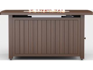 Jensen Outdoor Furniture Glow IPE 48" x 28" Rectangular Fire Table