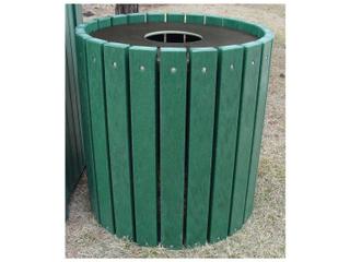 Frog Furnishings Recycled Plastic Standard Round 32 Gallon Receptacles