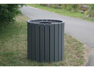 Frog Furnishings Recycled Plastic Standard Round 32 Gallon Receptacles
