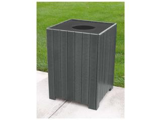 Frog Furnishings Recycled Plastic Standard Square 32 Gallon Receptacles