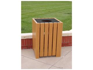 Frog Furnishings Recycled Plastic Heavy duty Square 32 Gallon Receptacles