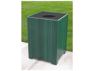 Recycled Plastic Standard Square 55 Gallon Receptacles