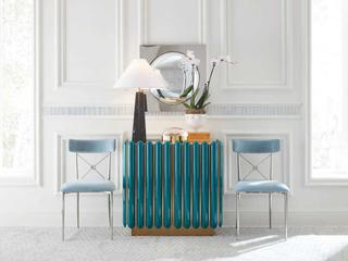 Jonathan Adler Globo Nickel Square Wall Mirror