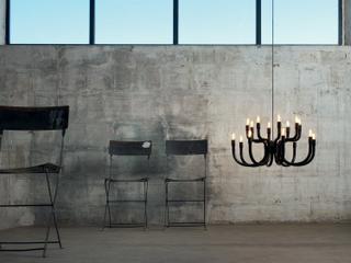 Karman Snoob 16-Light Black Chandelier