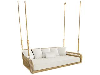 Kingsley Bate Amelia Wicker Cushion Hanging Daybed