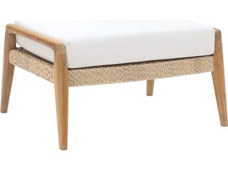Kingsley Bate Special Order Barcelona Teak Cushion Ottoman