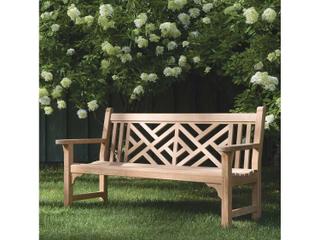 Kingsley Bate Chippendale Teak Bench