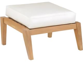 Kingsley Bate Special Order Algarve Teak Cushion Ottoman