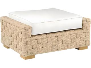 Kingsley Bate Special Order St. Barts Aluminum Cushion Ottoman