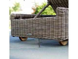 Kingsley Bate Special Order Sag Harbor Wicker Cushion Chaise Lounge