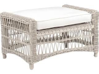 Kingsley Bate Special Order Southampton Wicker Cushion Ottoman