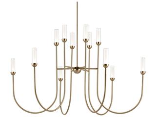 Kichler Moraine 12-Light Champagne Bronze Cylinder Chandelier