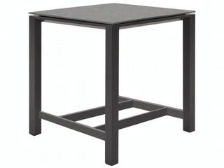 Kettler Concept Aluminum Lava Square Ceramic Top Outdoor Bar Table