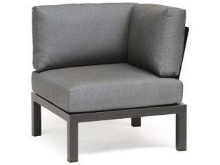Kettler Elba Aluminum Charcoal Sectional Patio Lounge Set with Cast Silver