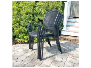 Kettler Caredo Wrought Iron Gray 5 Piece Outdoor Patio Dining Set