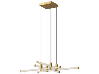 Kuzco Lighting Blade Brushed Gold Linear Chandelier