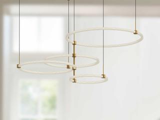Kuzco Lighting Bruni Brushed Gold Round Chandelier