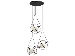 Kuzco Lighting Aries Black Geometric Globe Chandelier