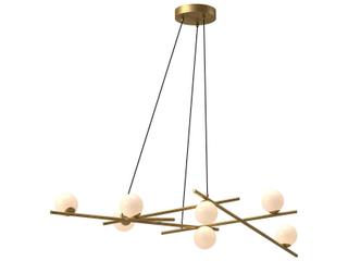 Kuzco Lighting Amara Brushed Gold Globe Linear Chandelier