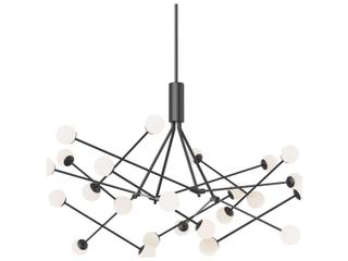 Kuzco Lighting Moto Black Globe Geometric Chandelier