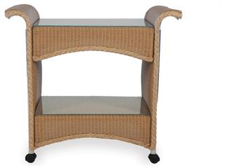 Lloyd Flanders Wicker Serving Cart