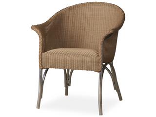 All Seasons Wicker Dining Armchair with Padded Seat